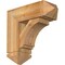 Ekena Millwork Imperial Arts and Crafts Rough Sawn Bracket w/ Offset Brace, Western Red Cedar, 8"W x 22"D x 22"H BKT0806X22X22IMP03RWR - alternate 1